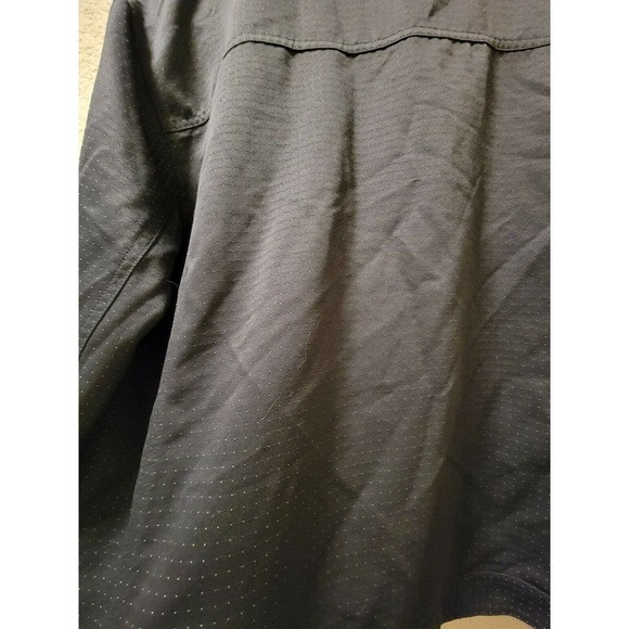 Chicos Design Lightweight Jacket Blavk With Subtle Gold Dots All Over, Size 2 L - Picture 5 of 6